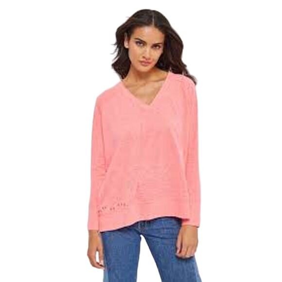 Lisa Todd Beach Tee in Think Pink Large L NEW NWT NEON - Picture 4 of 5